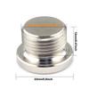 O2 Sensor Bung Stainless Steel Oxygen Mounting Bungs and Plugs Adapter M18 X 1.5 Thread Notched Style Exhaust Weld In Bung with