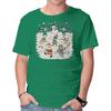 Unisex Crew Neck T-Shirt Christmas Dance Graphic Short Sleeve Casual Tee