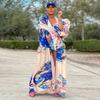 New Women's Multi-Color One Size Cover-Up with Modern Print