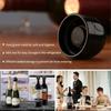 2pcs Black Vacuum Red Wine Bottle Cap Stopper Silicone Sealed Vacuum Retain Freshness Wine Plug Bar Kitchen Tools Bottle Stopper