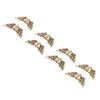 50pcs Angel Wing Spacer Beads with Heart Uniform Size Beautiful Zinc Alloy Beads for Bracelets DIY