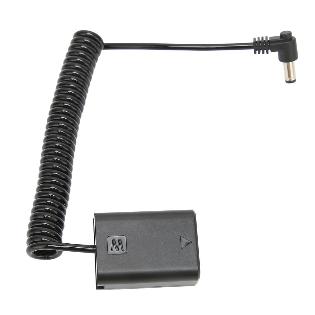 NPFW50 DC Coupler Full Decoding Dummy Battery Power Cable Adapter with Spring Connection Line for Sony A7 A7R A7S A7II