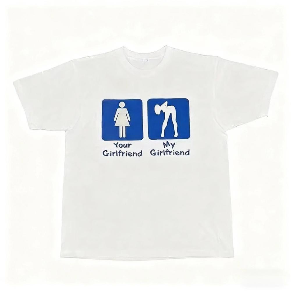 Cleanfit Harajuku Style Y2K Printed T-Shirt Street Gothic Fashion T-Shirt Casual Style Short Sleeve Men's T-shirts for Summer
