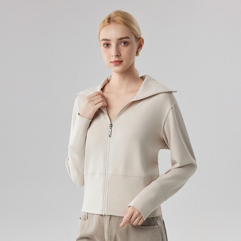 Women's Canary Jacket: Autumn/Winter Casual Cardigan, Stand-Up Collar, Windproof, Thickened, Warm Sports Top.