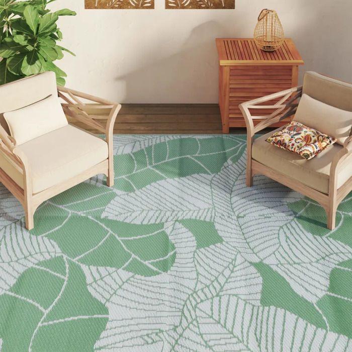 Tapis d'extérieur - vidaXL - 190x290 cm - Vert - Synthétique - Moderne
