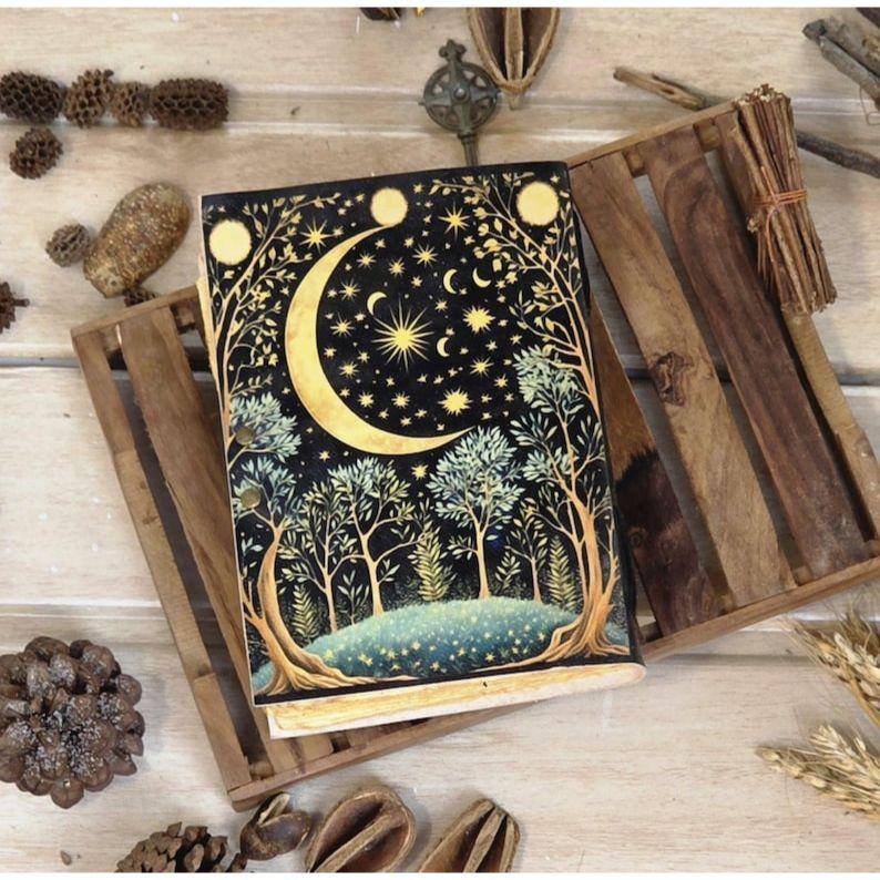 Tree of Life Leather Journal: Antique Handmade Deckle Edge Grimoire