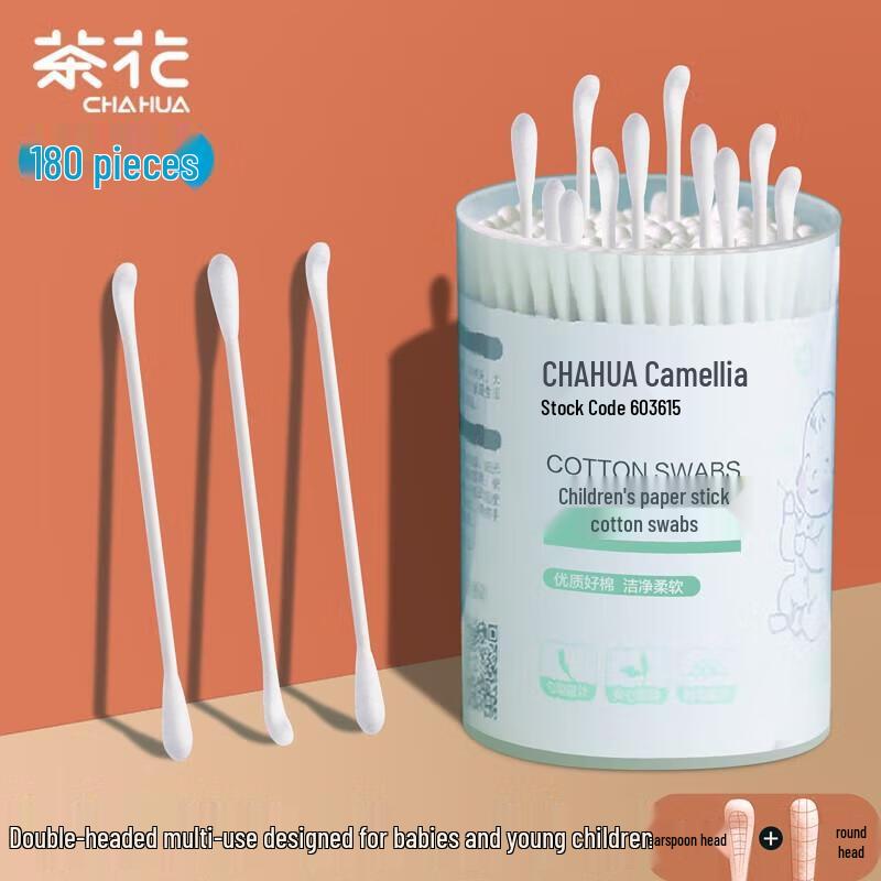 

Детские двухсторонние ватные палочки на бумажной основе