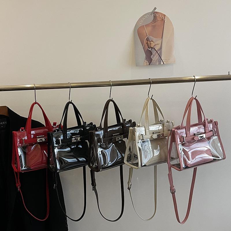 Bag Women's Premium New Handbag Student Versatile Laser Shoulder Bag Crossbody Bag Small Square Bag