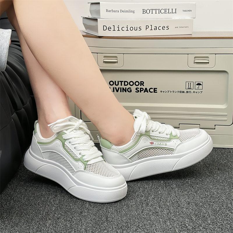 Platform women's summer new student versatile sports shoes lightweight mesh breathable casual board shoes