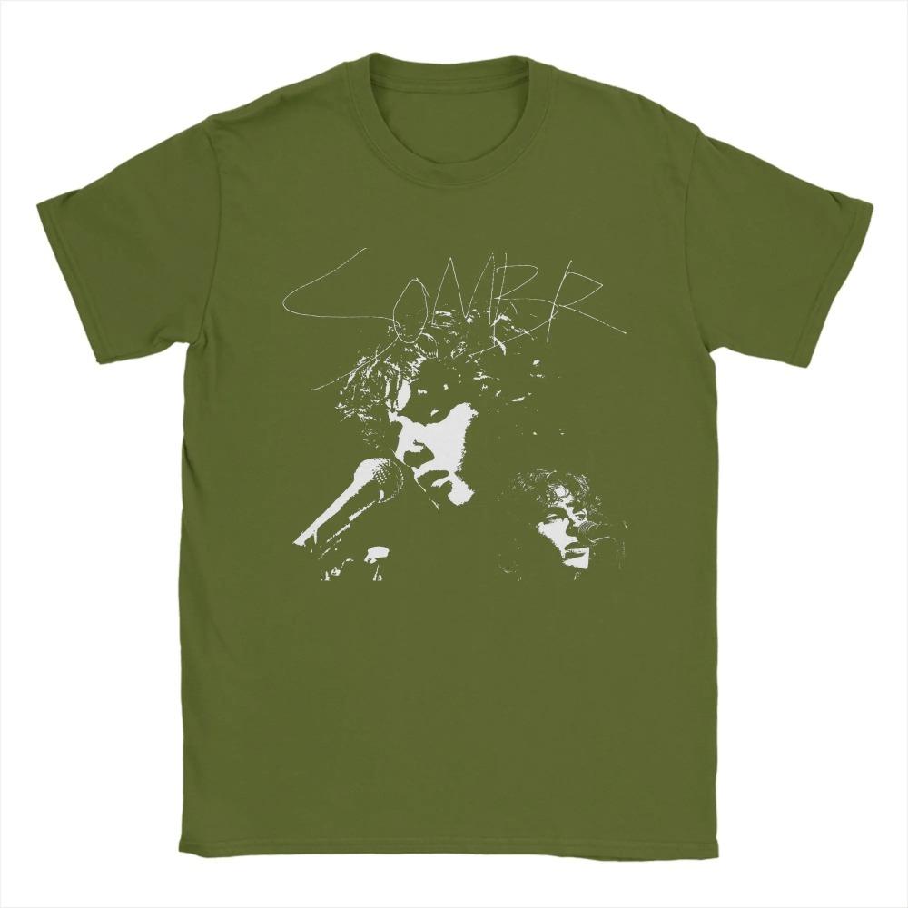 Vintage Sillhouette Style Sombr Singer T-Shirt Men Crewneck  T Shirt  Short Sleeve Tee Shirt Gift Idea Tops