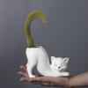 Cartoon Column Flower Pot Cute Cat Tail Cat Flower Pot Vase  Home Decor