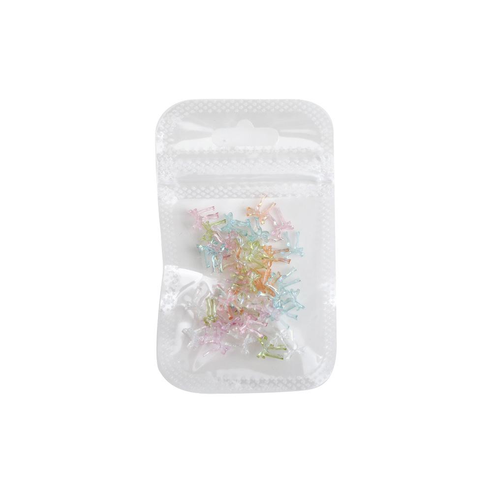 Mixed Butterfly Knot Nail Accessories Internet Celebrity Mini Aurora Illusion 3D Tie DIY