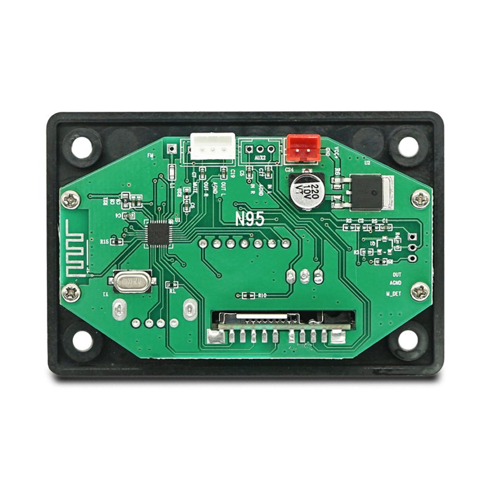 Bluetooth 5.0 MP3 Decoder Board 2*40W Amplifier Audio Player 12V DIY MP3 Player Car FM Radio Module TF USB Mic Record Call