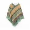 Christmas Style Ladies' Red Retro Ethnic Pullover Shawl Cloak for Spring, Autumn, and Winter Tibetan Travel