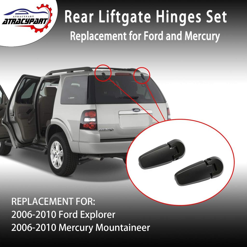 Rear Window Hinge Set Liftgate Glass Hinge Right & Left | Replacement For 2006-2010 Ford Explorer, Mercury Mountaineer | Replaces# 6L2Z-78420A68-A,