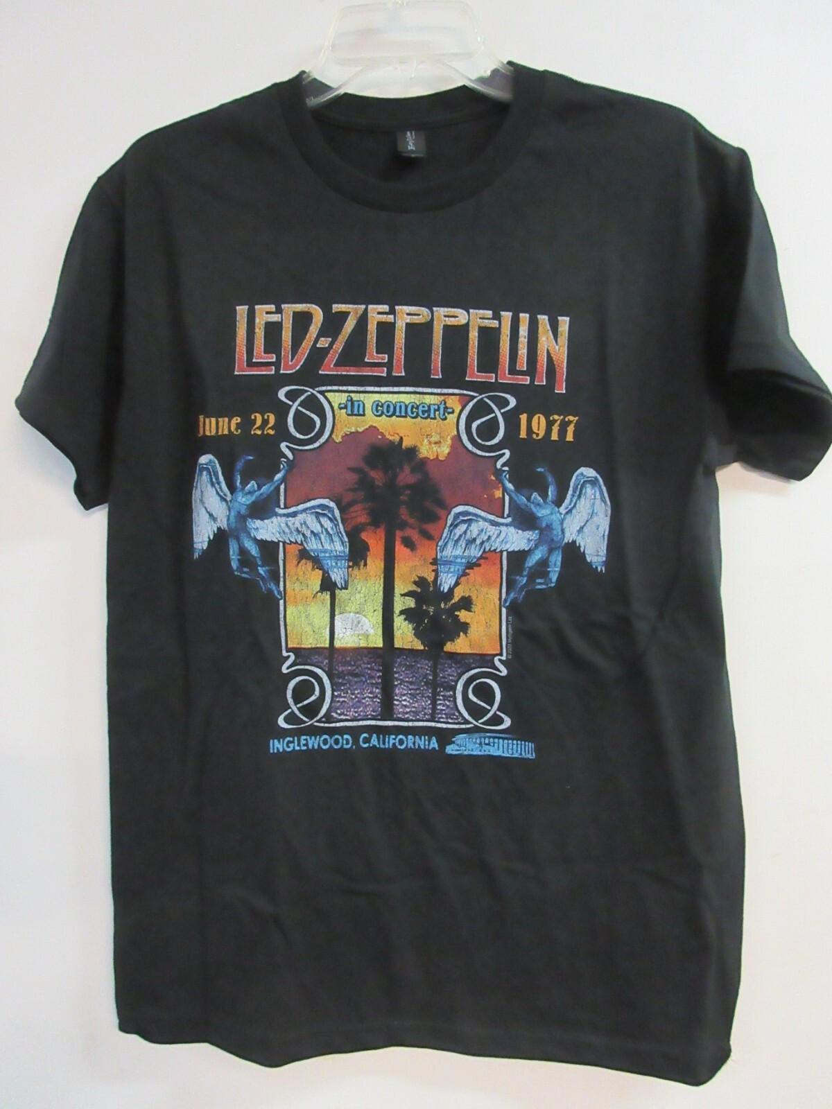 LED ZEPPELIN OFFICIAL MERCH INGLEWOOD PALM TREES BAND MUSIC T- MEDIUM Unisex T-Shirt L