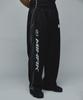 Mihag Sponsor Logo Mesh Jersey Wide Pants (Black)