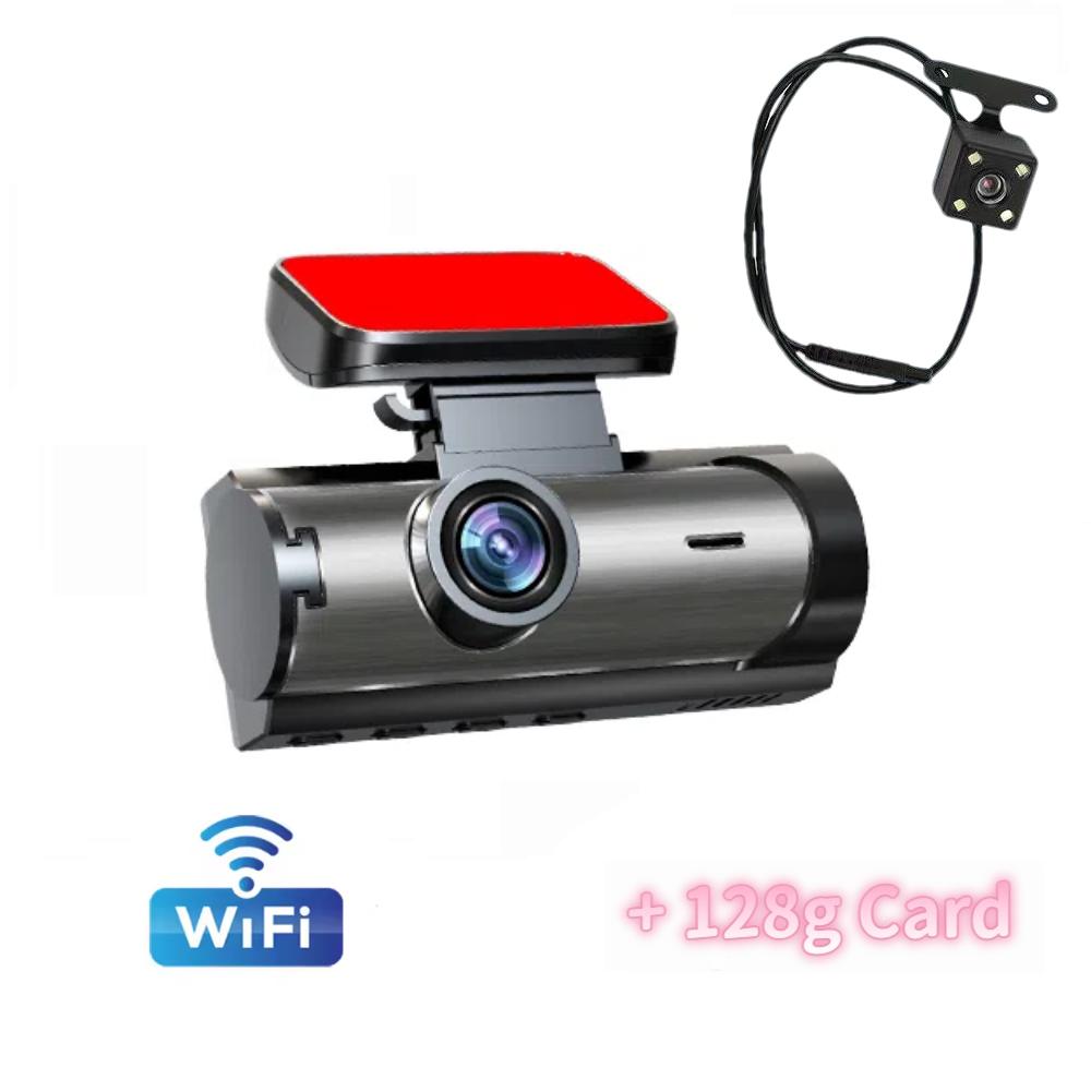 1080P Car DVR Dash Cam with WiFi, Dual Cameras, Video Recorder, Rearview Camera, Automotive Accessories