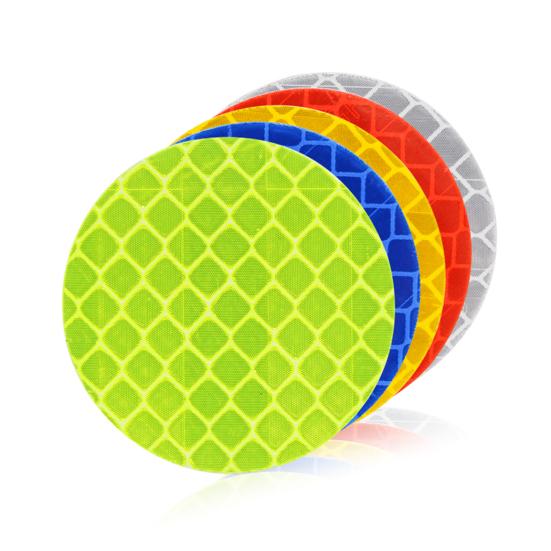 10Pcs Reflective Decals Anti-fade Tear Resistant Decorative Durable Round Shape Sticker for Bicycle
