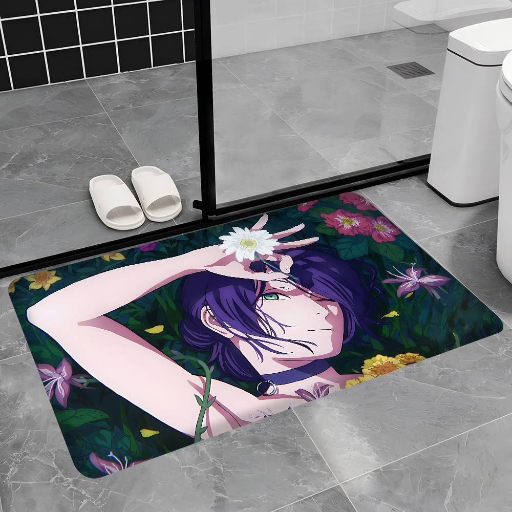 

Action Anime Chainsaw Man Reze Arc Bathroom Mat Kids Room Bedroom Decoration Balcony Anti-Slip Doormat Living Room Welcome Rug 40cm x 60cm