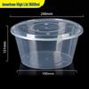 3500ml Disposable Round Takeaway Container with High Lid