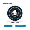 BYCP2 PVC Car Coaster Water Cup Bottle Holder Mat Anti-Slip Pad Auto Accessories For Skoda octavia a5 a4 mk1 2 fabia superb rapid mk3