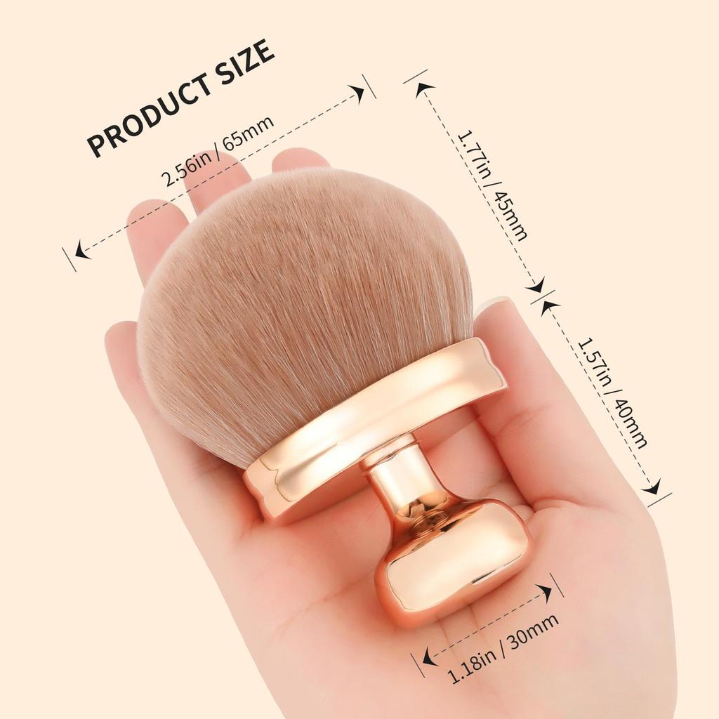 Docolor Extragroßer Körper-Make-up-Pinsel für Selbstbräuner, 7,6 cm breiter Selbstbräuner-Verblendpinsel