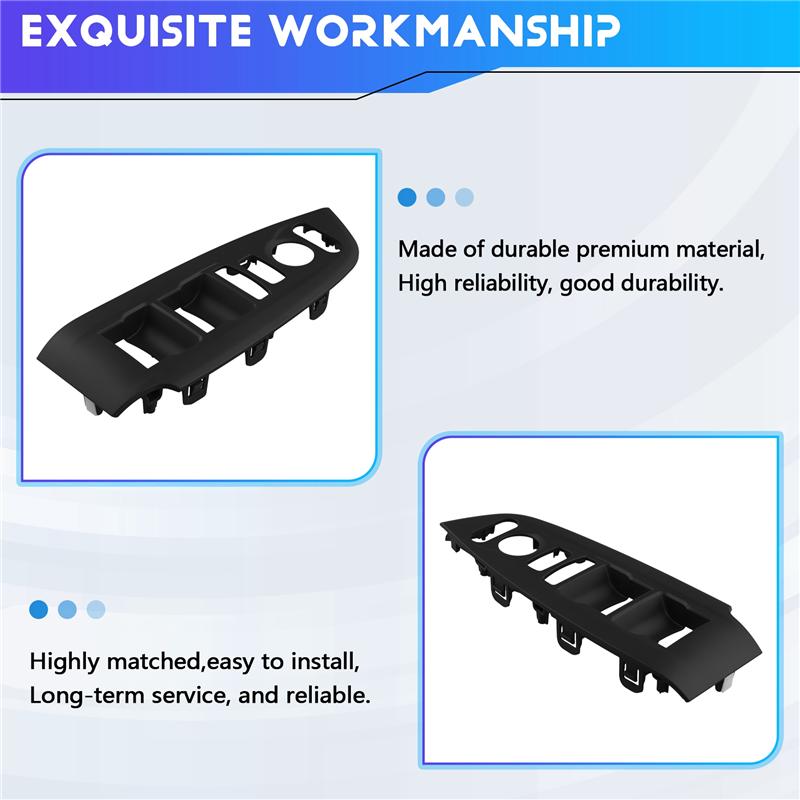 A58X-Window Glass Lift Switch Panel Trim Bezel 83592-TVE-H01ZA 83592TVEH01ZA Code For Honda Accord 2018- Left Front Door