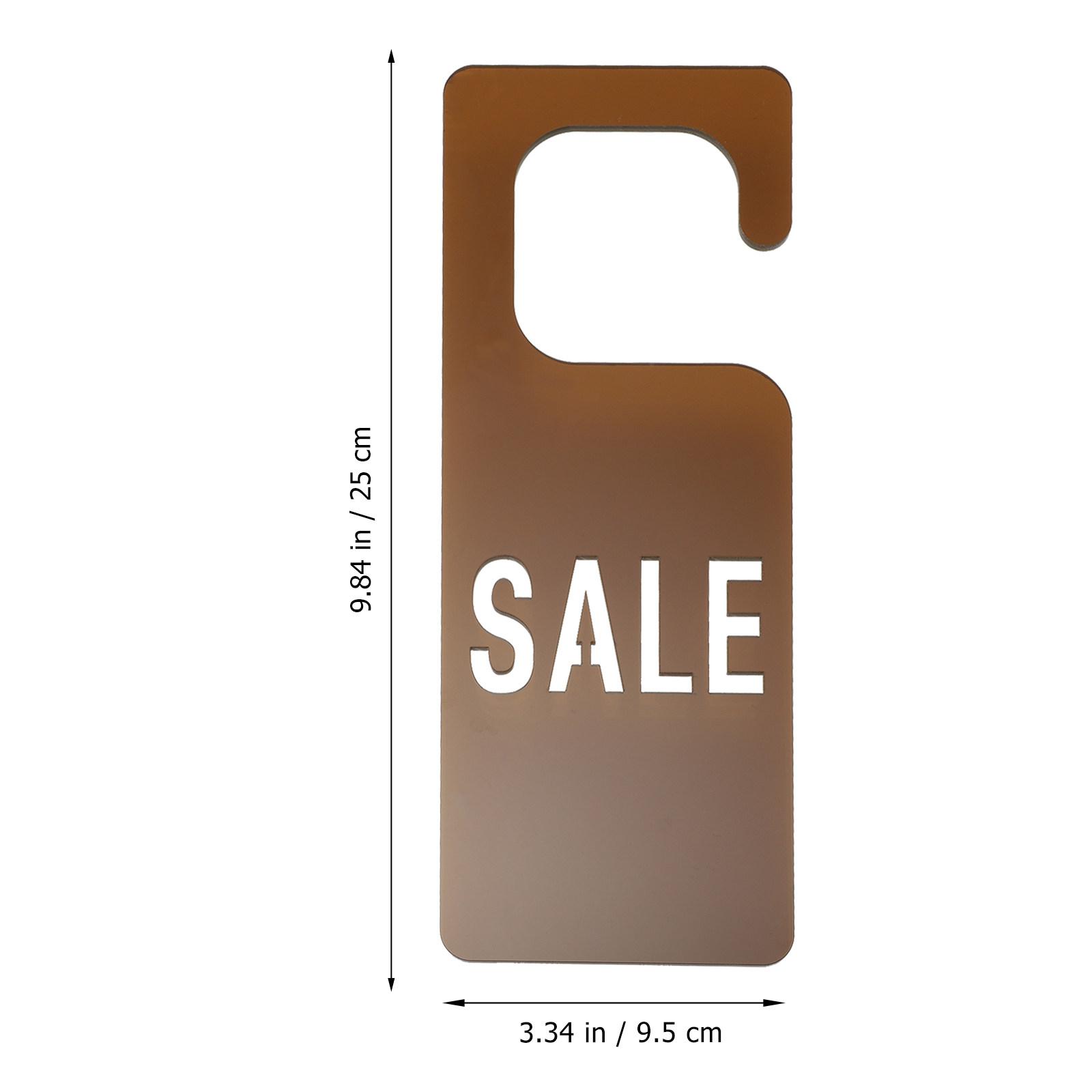 Acrylic Sale Hanging Card Exquisite Craftsmanship Portable Tag for Restaurants Retail Store Sale Advertisement кофейный