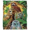 JQ Licensing Silky Owl Supersoft Blanket