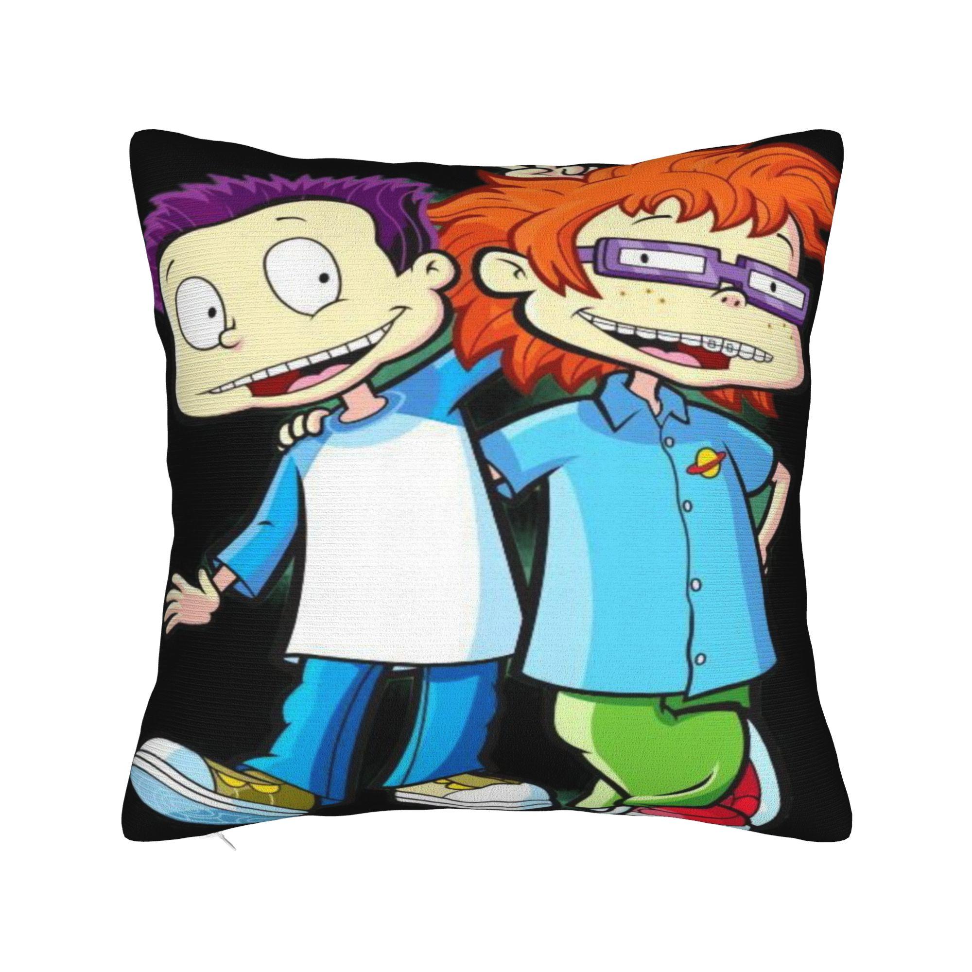 

Rugratsed Chuckie Finster Anime Pillow Case Comfy Pillow Cover Novelty Pillowcases For Couch Sofa Bedroom 18x18Inch