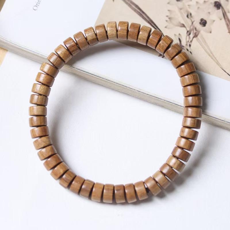 Браслет из бусин австралийского сандала, этнический стиль, унисекс, 4x7 мм