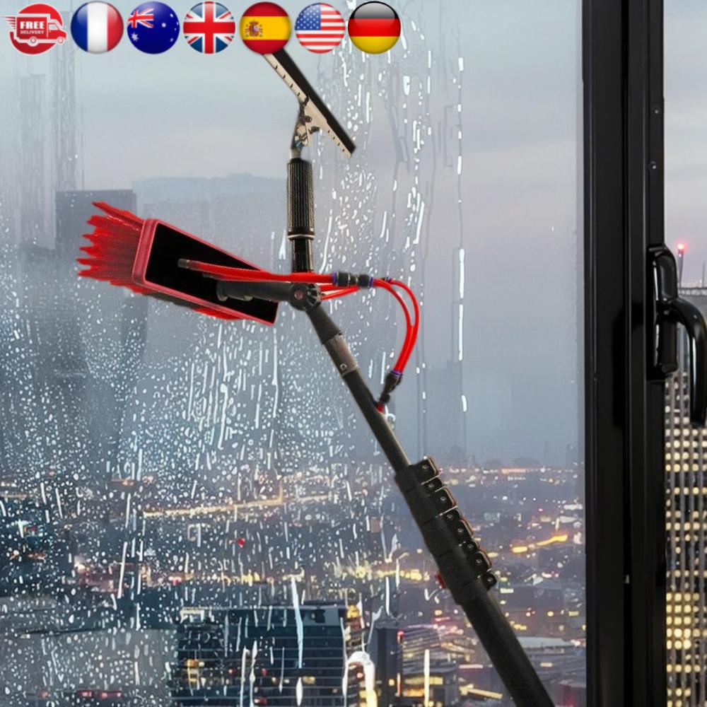 11pcs Solar Panel Cleaning Brush and Squeegee Glass Squeegee Solar Panel Roof Glass Cleaner Tool Lightweight United States