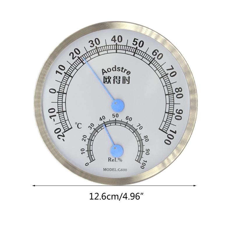 Indoor Thermometer Hygrometer Large Display Dial-Type Wall Mounted Analog Humidity Temperature Meter Gauge High Accuracy
