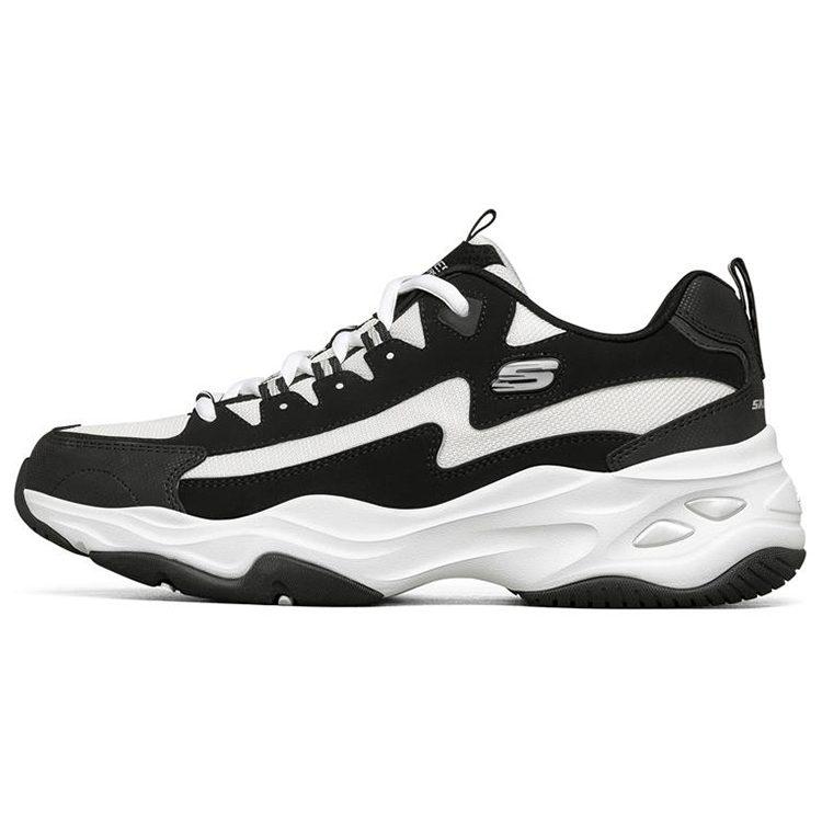 Skechers D'Lites 4.0 Mesh, Synthetic Leather Cushioning Abrasion Resistant Breathable 237225-BKW