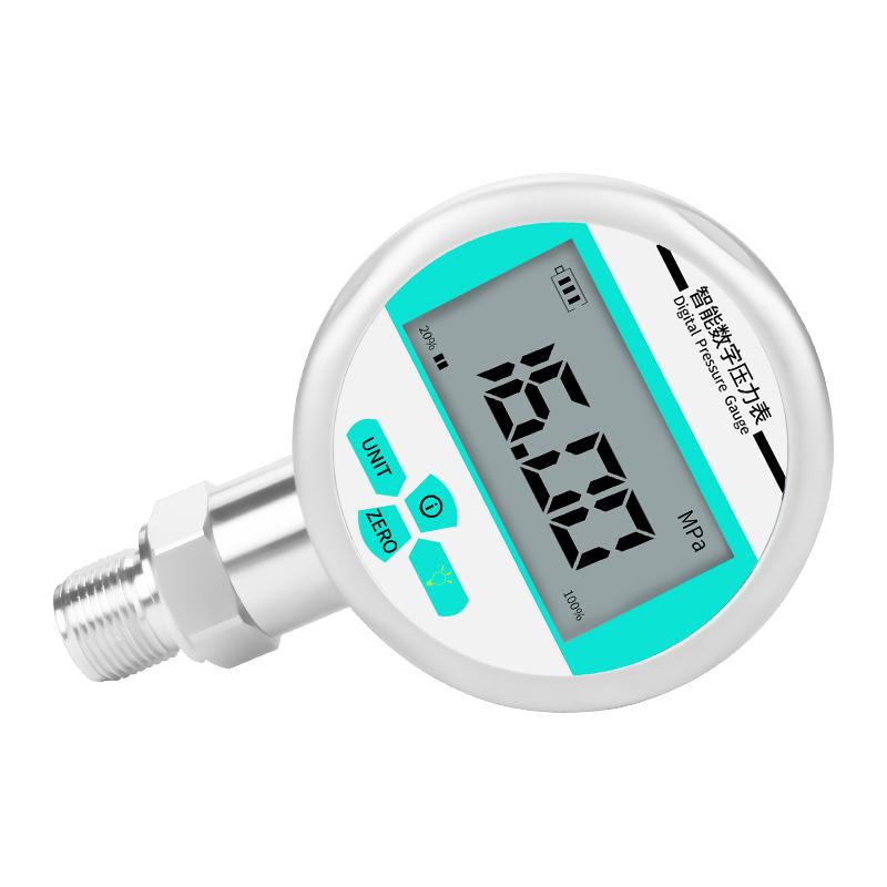 80mm 0.2% High Accuracy Digital Hydraulic Pressure Gauge Diaphragm LCD Stainless Steel Gas Liquid Fuel Pressure Meter