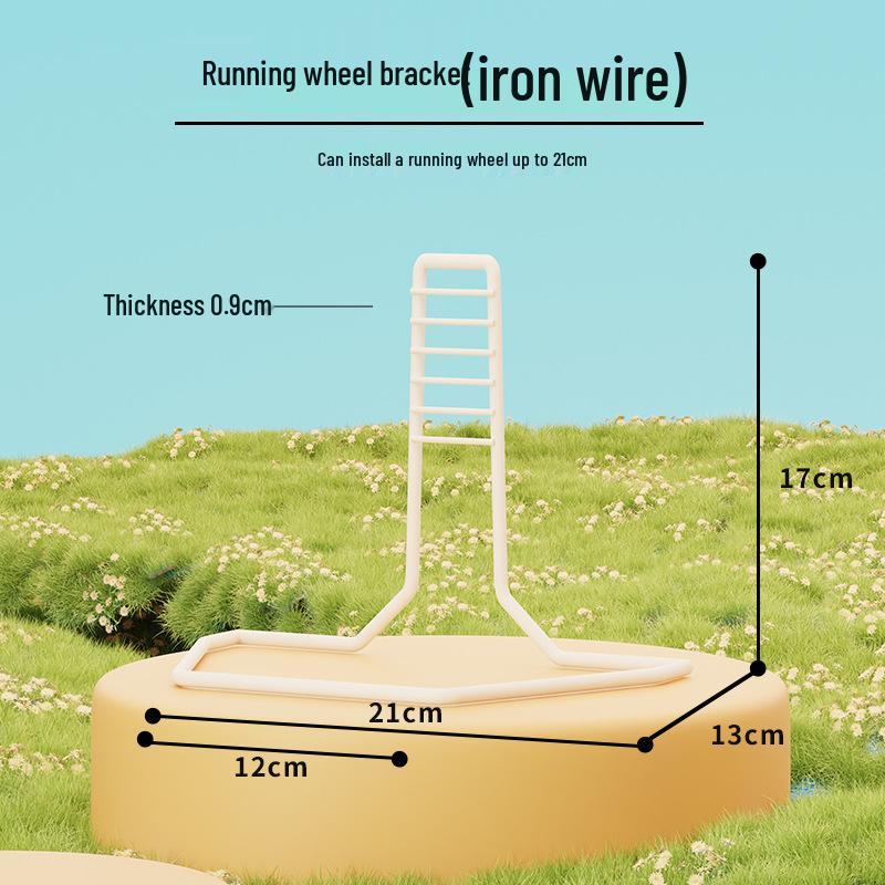 Super Silent Hamster Running Wheel Toy - Large Size Golden Hamster Exercise Ball with Stand for Cage Landscaping.