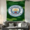 Manchester Football Club Logo Tapestry Fashion Print Background Cloth Background Wall Hanging Cloth Homestay Soft Decoration Tapestry Work Of Art