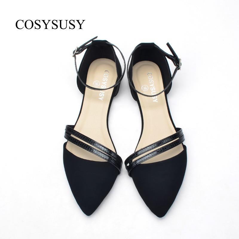 

Pointed Niuba sandals, new bag head shallow mouth Korean women s single shoes with flat sandals 36（UK3）