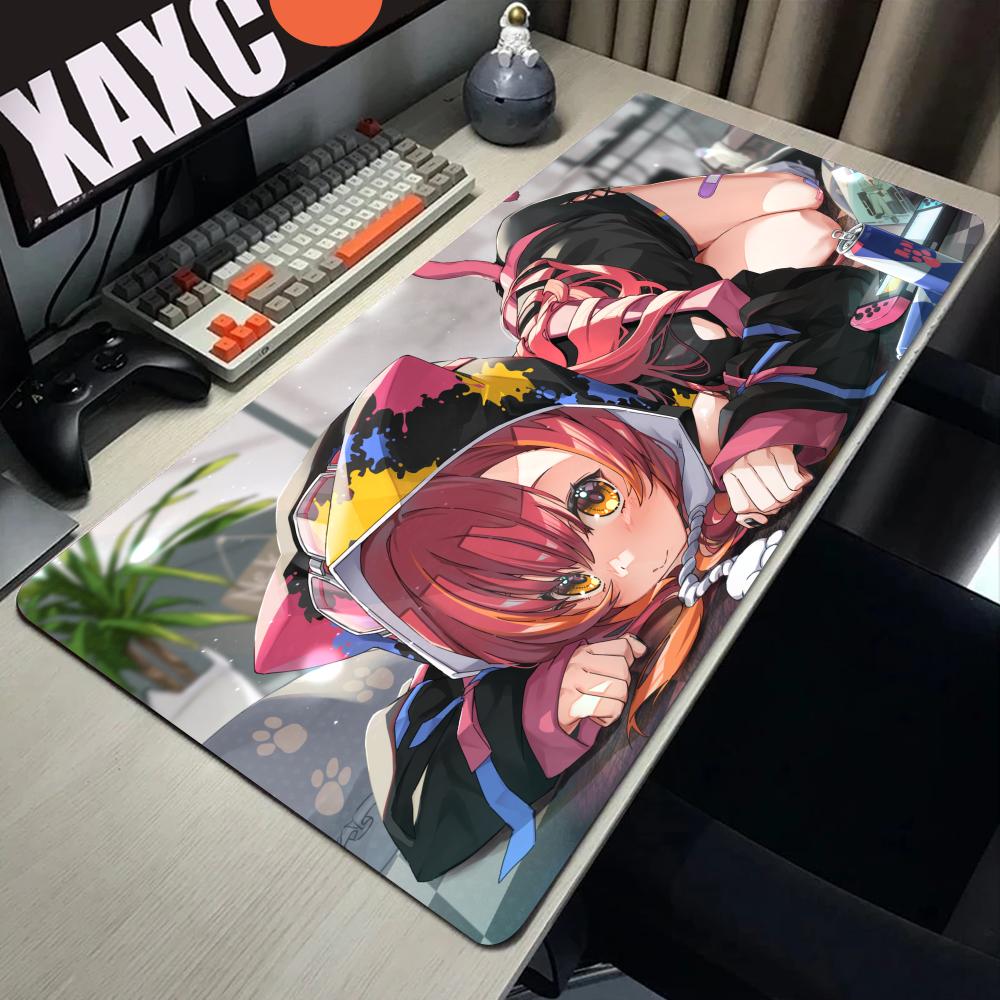 Anime Girl VTuber VSPO Mousepad Large Keyboard Desk Mat Gaming Mouse Pad LockEdge Nonslip Mat HYBXAXC Mousepad