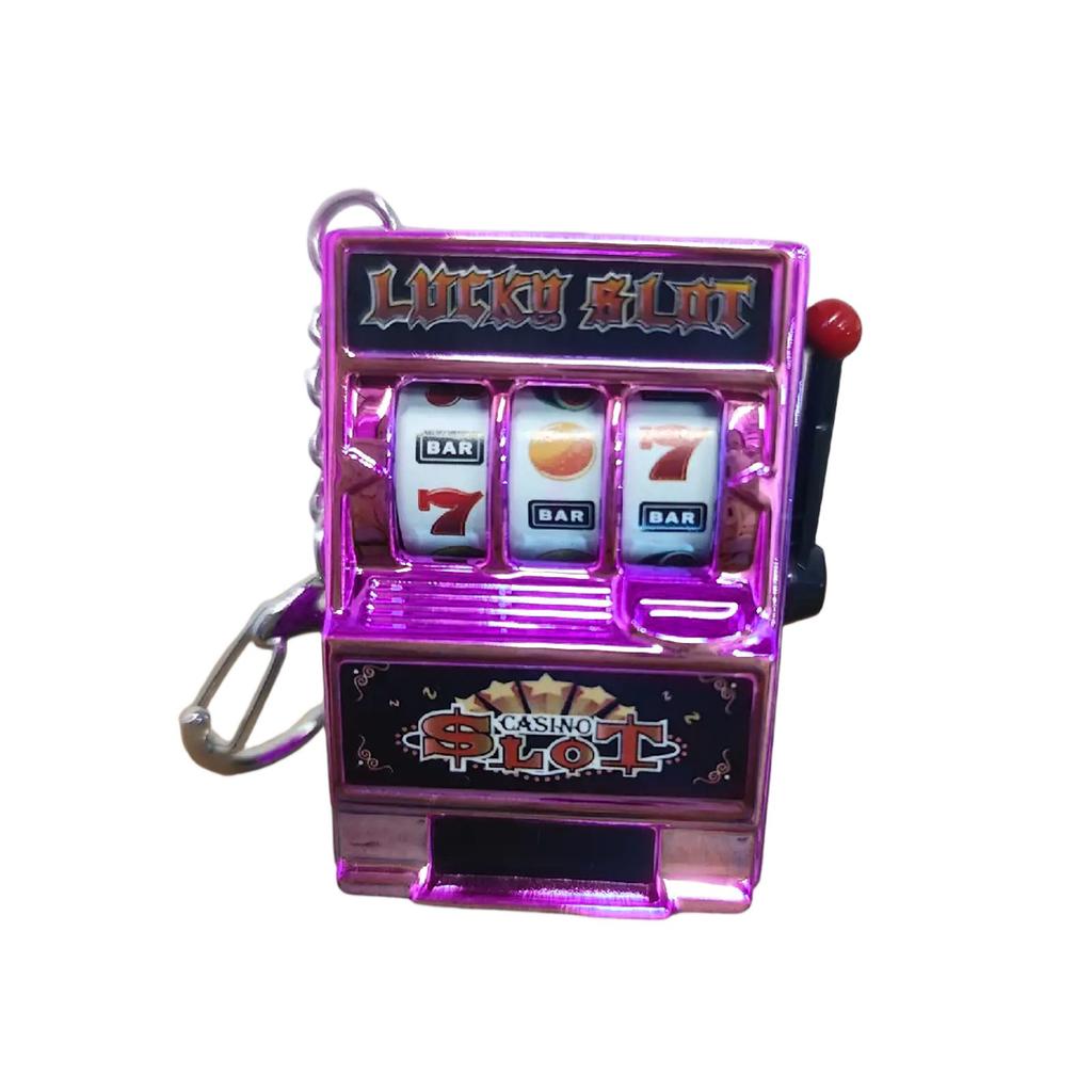 Emulerings Fruktmaskin Nøkkelring, Roterende Maskin Nøkkelanheng, Søt Leketøybil Nøkkelring For Menn Kvinner