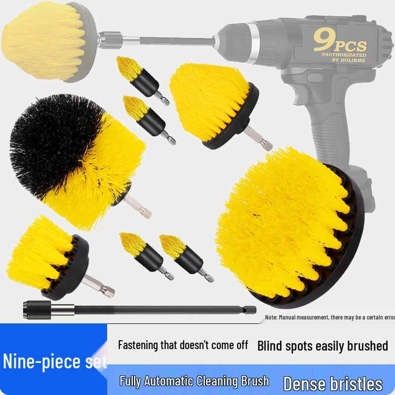 Electric Drill Brush Set for Floor, Car & Home Cleaning