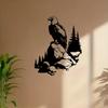 Eagle Metal Wall Art, Mural Statue, Weather Resistant Outdoor Decor, Garden Fence Hanging, Wildlife Lover Gift for Christmas New Year