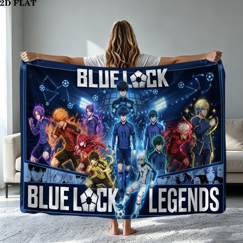 Bluelock Print Flannel Blanket High Quality Warm Comfortable Cover for All Seasons Perfect for Gifts Home Decor