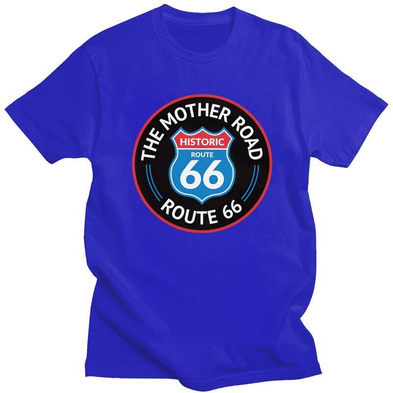 Custom Mens The Mother Road Toute 66 T Shirt Short Sleeves Cotton Tshirt Tshirt Casual Tee Loose Fit Clothing