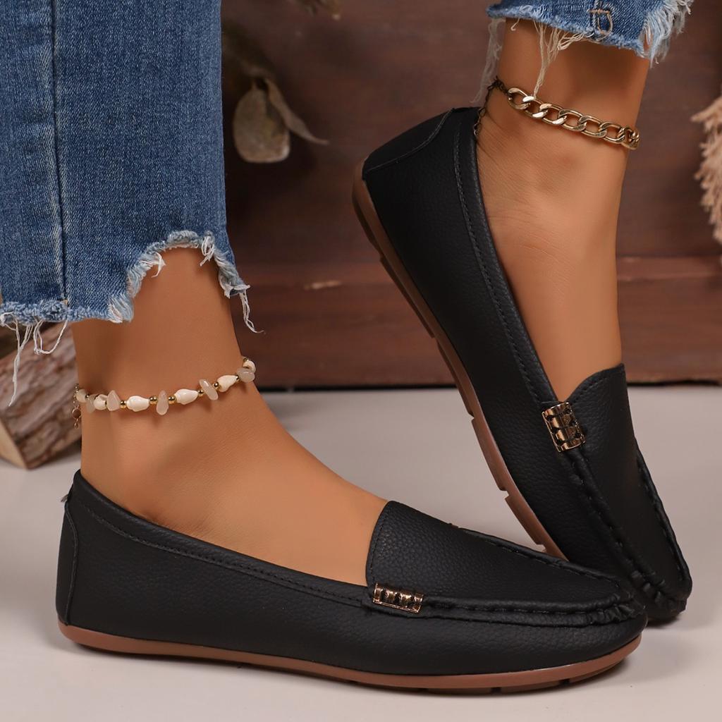 Damen Loafer Leichte Schuhe für Damen Bequeme Freizeit-Sneaker Zum Hineinschlüpfen Ballerinas Damen
