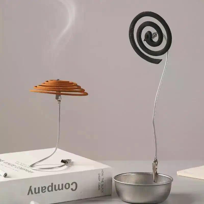 Incense Clip Stand Mosquito Coil Rack Photo Folder Label Clip Card Holder Portable Double Ended Mosquito Coil Holder Clip Broken
