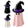 Unique Ghost Gift Ideas Halloween Witch Hat Can Holder, Spooky Insulated Sleeve for Standard Slim Tall Insulator Soda Beers, Reusable Drink