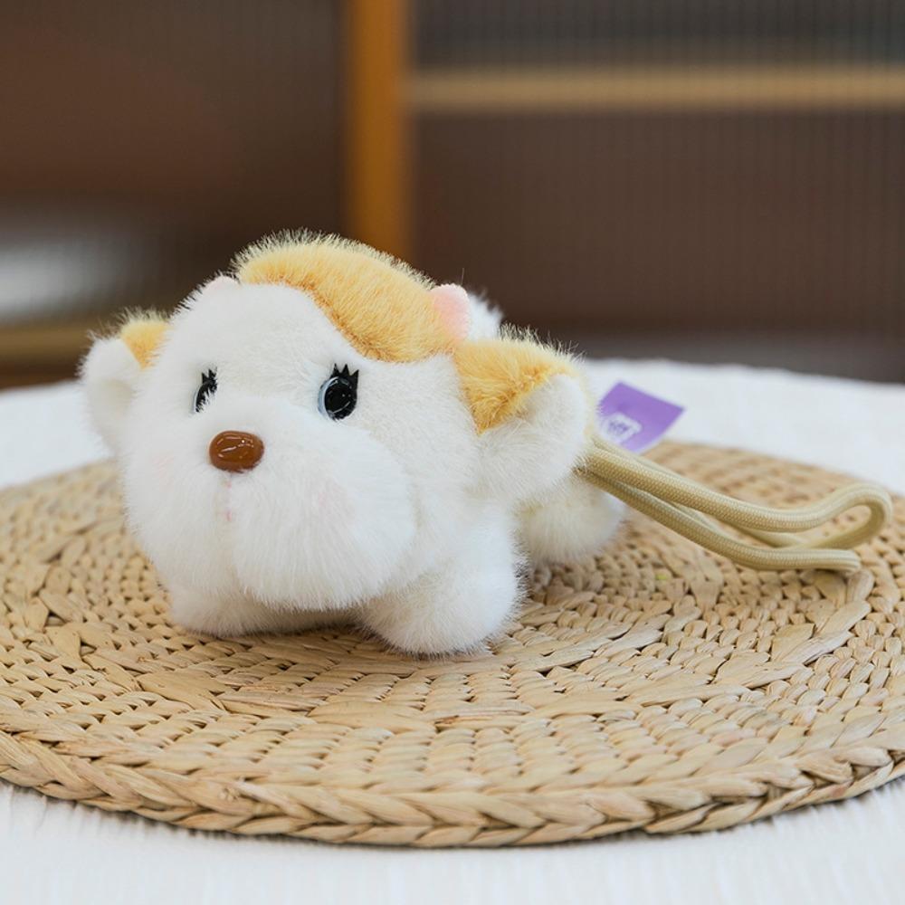 Little Bear Cat Plush Toy Keychain Rabbit Dog Plush Doll Keychain Animal Doll Pendant  Kids Gifts