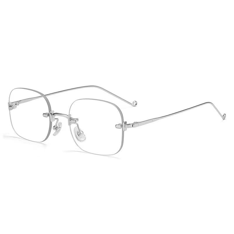 

Latest Frameless Men And Women Universal Anti-blue Lightweight Flat Lightweight Reading Eyeglasses Square Vintage Reading Eyeglasses 21 0